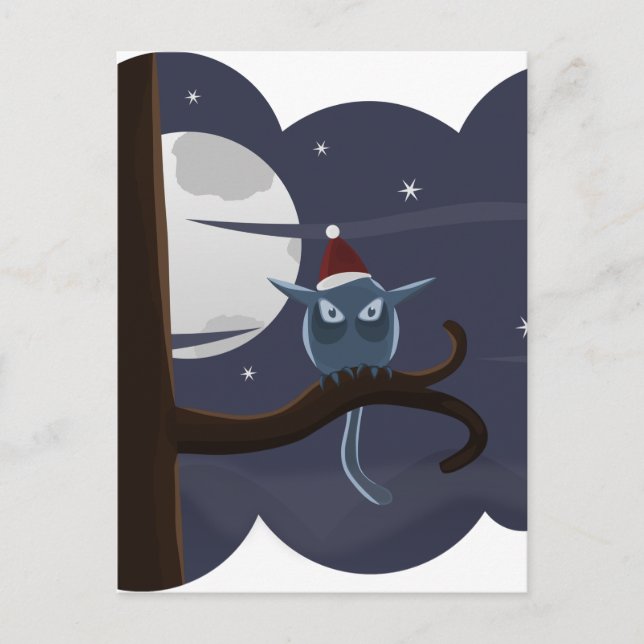 búho navidad temible (Anverso)