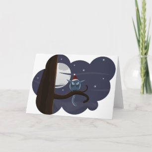 búho navidad temible