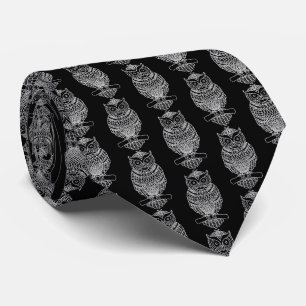 Búho (negro) - Corbata