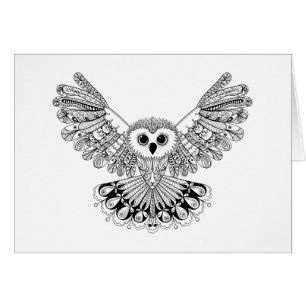 Búho negro del estilo