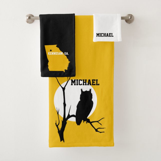 Búho Negro y Dorado  (In situ)