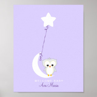 Búho pequeño | Impresión de Baby Shower Guest Book