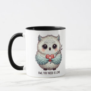 Búho que necesitas es taza de amor y tazas