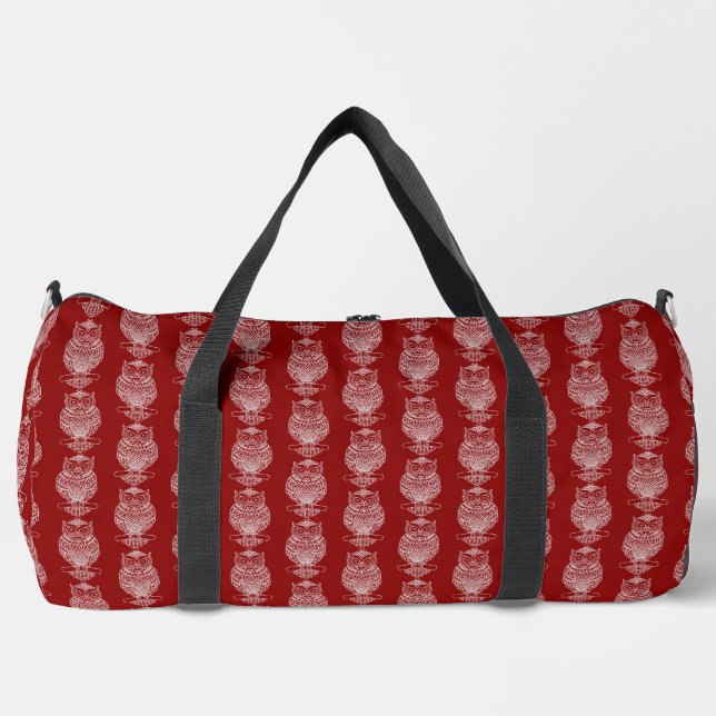 Búho (rojo) - Bolsa de viaje (Anverso)