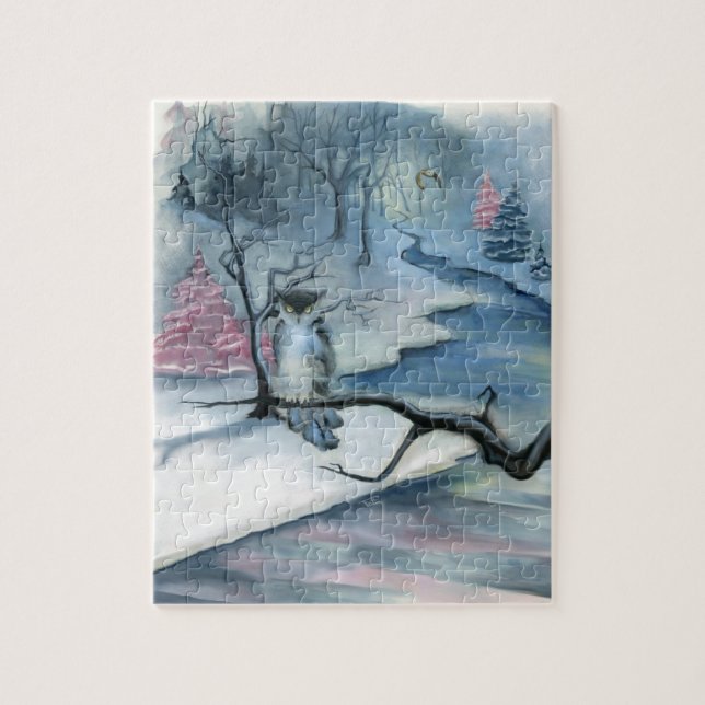 Búho rompecabezas (Vertical)