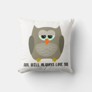 Búho siempre te amará, almohadas