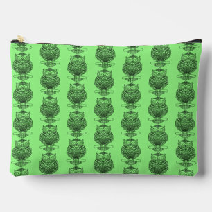 Búho (verde neón) - Bolsa de accesorios
