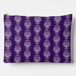 Búho (violeta) - Bolsa de accesorios