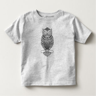Búho (vívido) - Pequeña camiseta