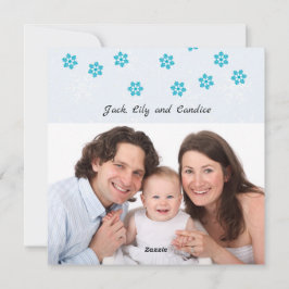 Búhos de Navidad Tarjeta de saludo con foto famili