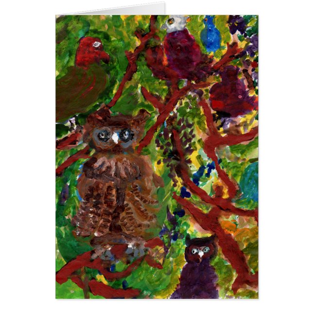 Búhos en los árboles, #2 (Frente)