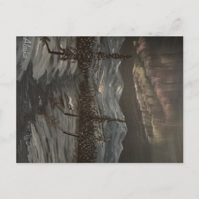 Búhos Nevado y postal de la aurora del baile (Anverso)