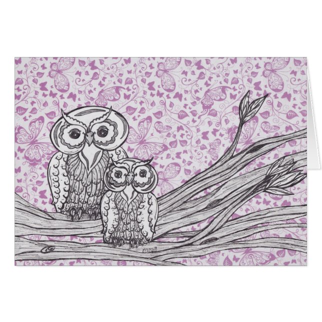 Búhos y mariposas (Anverso (Horizontal))