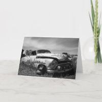 Buick en una tarjeta de felicitación del Junkyard