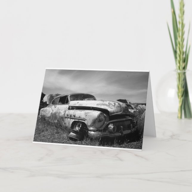 Buick en una tarjeta de felicitación del Junkyard (Anverso)
