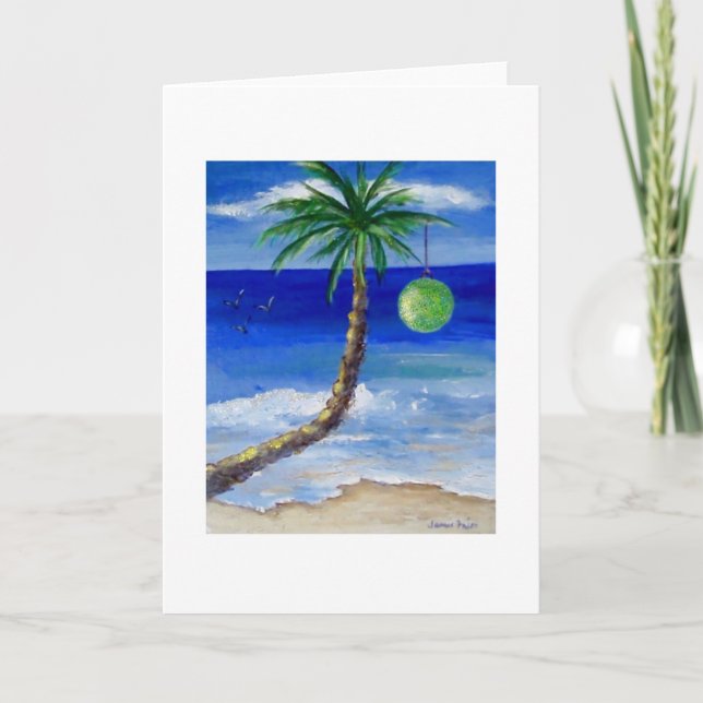 Bulbo del verde de la palma del navidad (Anverso)