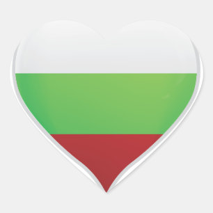 Bulgaria amor bandera orgullo pegatina corazón