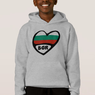 Bulgaria Código de país Corazón de bandera, BGR
