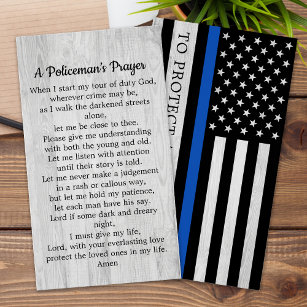 Bulk de tarjeta de oración de policía de la línea 