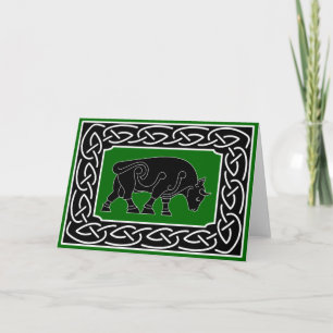 Bull de la prosperidad - tarjeta de felicitación