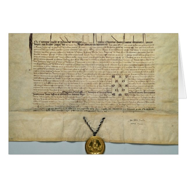 Bull del emperador romano santo de Charles IV (Anverso (Horizontal))