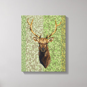Bull Elk Head animales naturaleza arte de la vida 