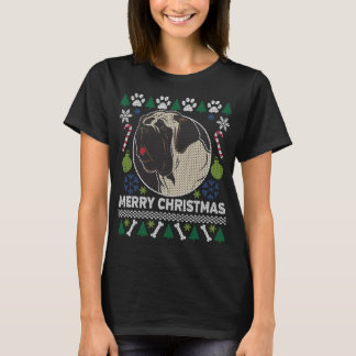 Bull Mastiff Perro engendrar Navidades feos suéter