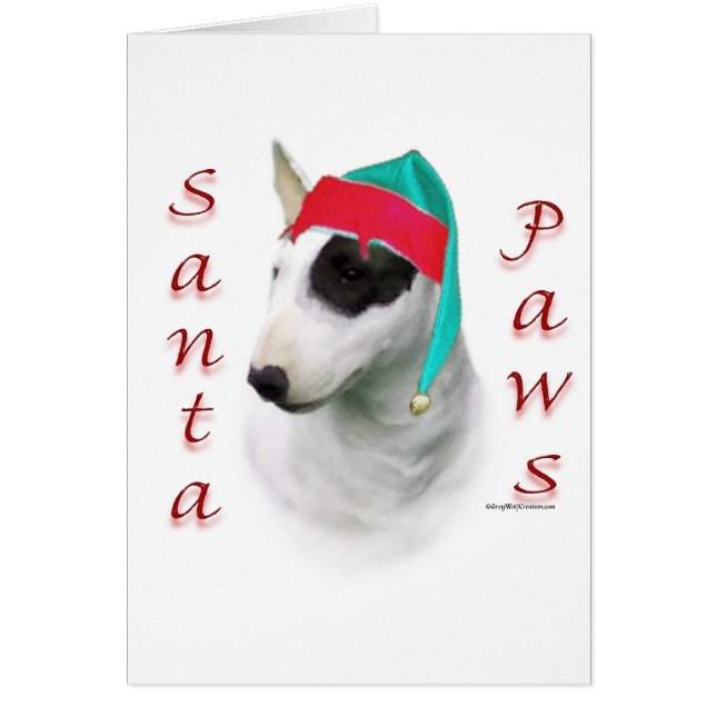 Bull Terrier Santa Paws (Frente)