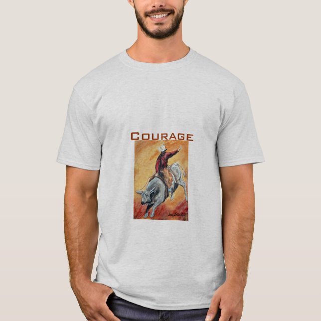 Bull y jinete, camiseta del valor (Anverso)