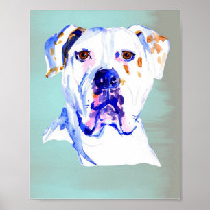 Bulldog americano adorable arte de perros