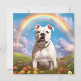 Bulldog americano Rainbow Bridge Custom Name Dog