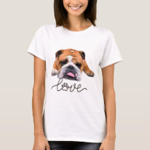 Bulldog, camiseta ilustracion