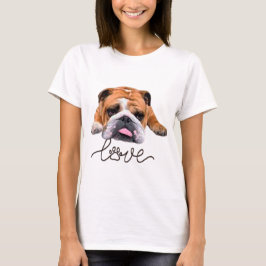 Bulldog, camiseta ilustracion