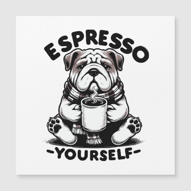 Bulldog con Espresso Caliente (Anverso)