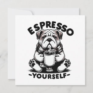 Bulldog con Espresso Caliente