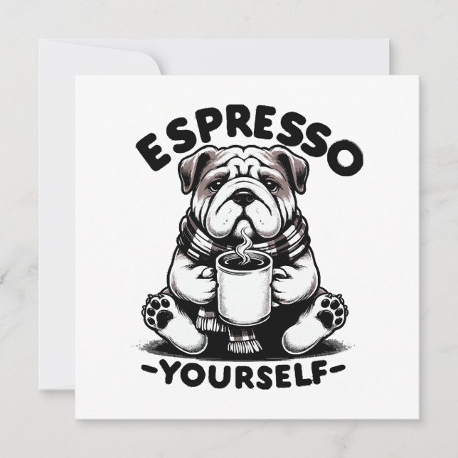 Bulldog con Espresso Caliente (Anverso)