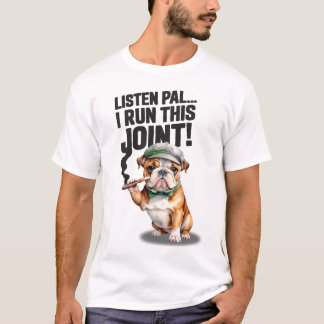 Bulldog corre esta camiseta