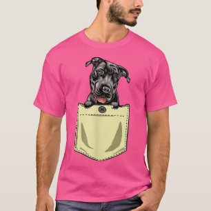 Bulldog De Pit En La Camiseta C De Pocket Pitbull
