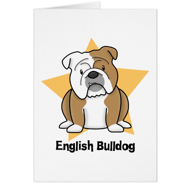 Bulldog del inglés de la estrella de Kawaii (Frente)
