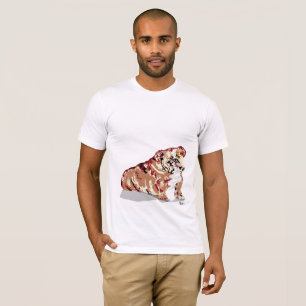 Bulldog en inglés de camiseta - Añade lo que te gu