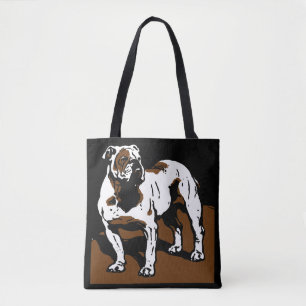 Bulldog en inglés de Woodcut, Victoria, en bolsa