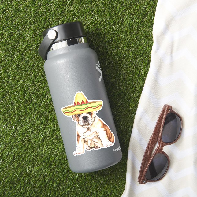 Bulldog Fiesta Pegatina Vinyl (HydroFlask Insitu)