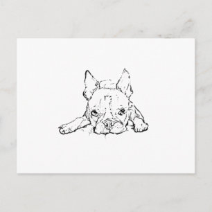 Bulldog Francés Adorable, Tarjeta Postal Personali