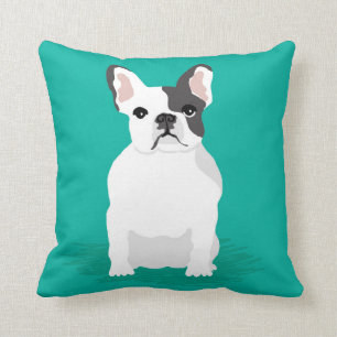 Bulldog francés almohada adorables retratos masco