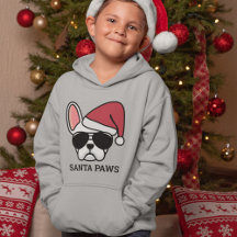 Bulldog francés blanco navidades
