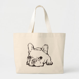Bulldog francés Bolsa de Ilustracion manuscrita Gr