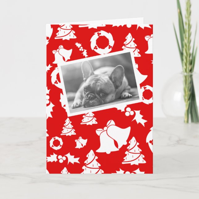 Bulldog francés cachorro durmiendo la navidad de l (Anverso)