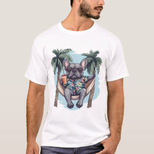 Bulldog Francés con Top Hawaiano