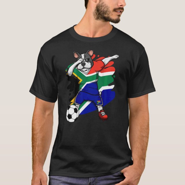 Bulldog francés Dab Sudáfrica Fans Jersey (Anverso)