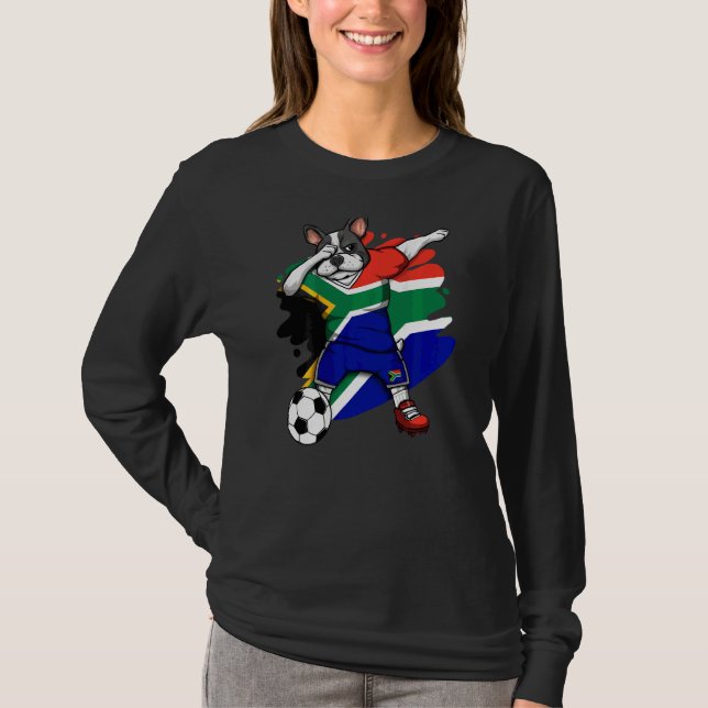 Bulldog francés Dab Sudáfrica Fans Jersey (Anverso)